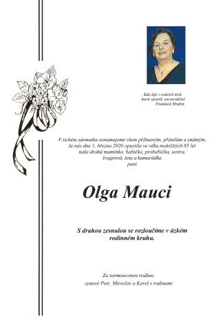 Mauci Olga sken