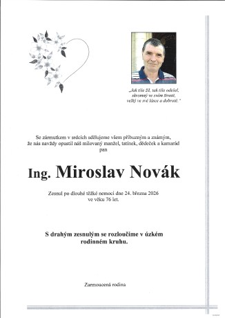 Novák Miroslav sken