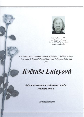 Luleyová Květuše parte