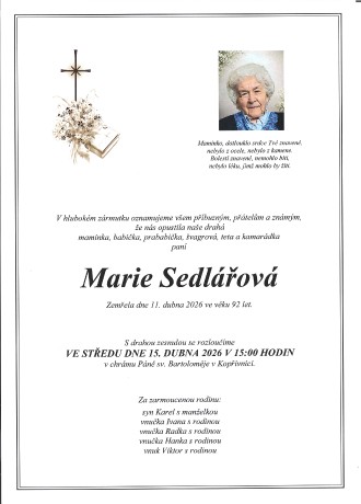 Sedlářová Marie sken