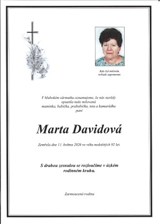 Davidová Marta sken