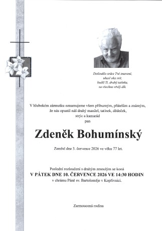 Bohumínský Zdenek sken