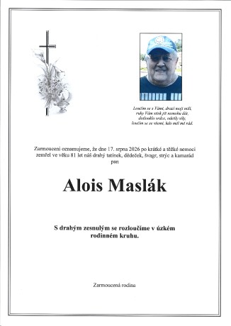 Maslák Alois sken