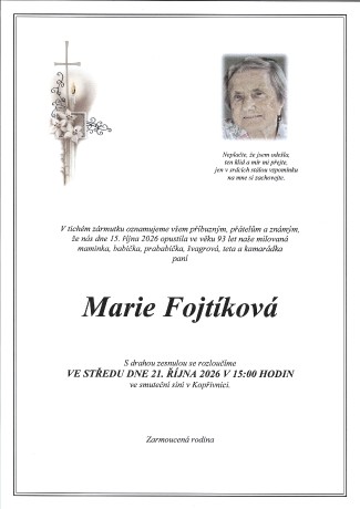 Fojtíková Marie