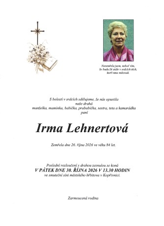 parte Lehnertová Irma