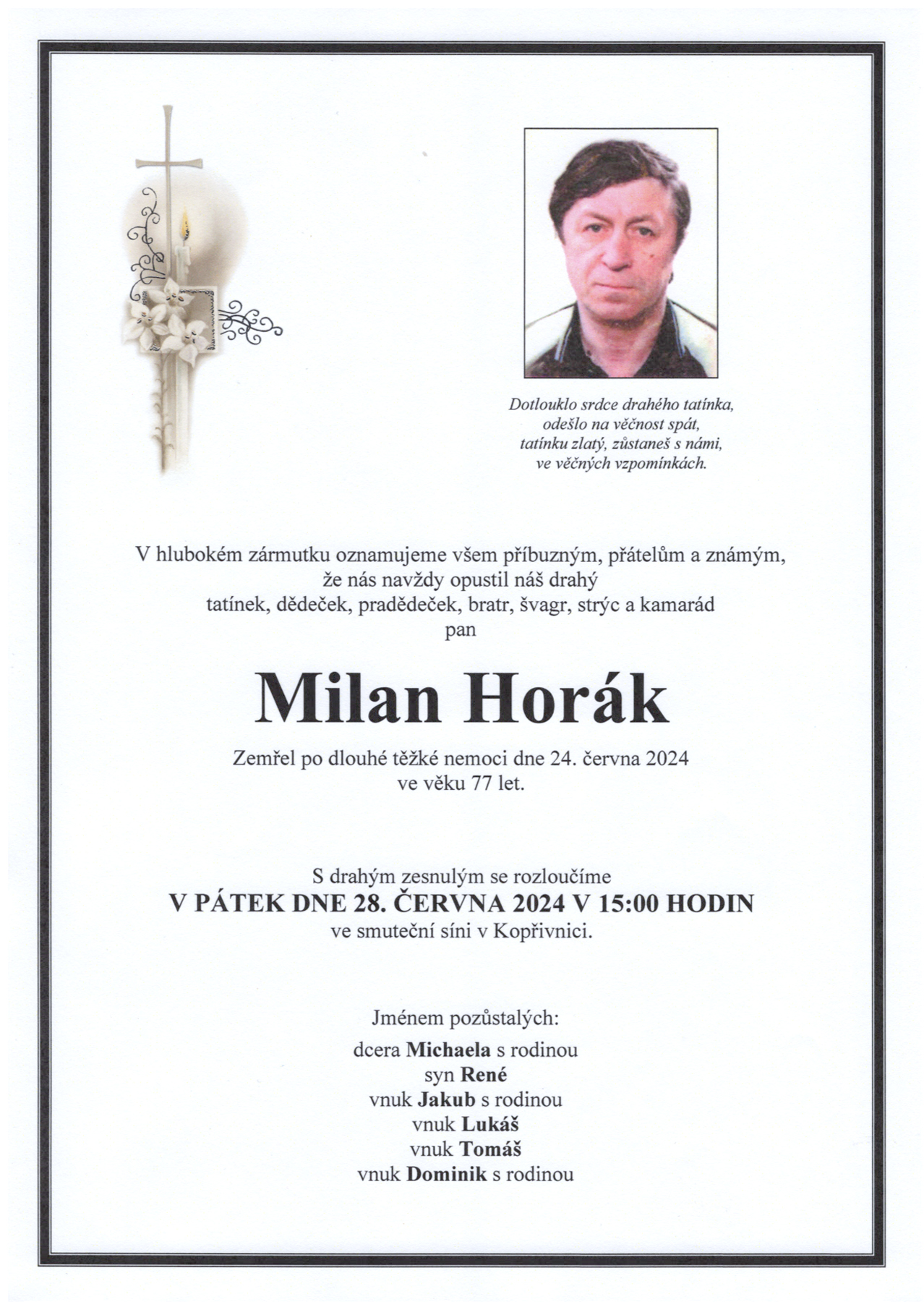 Horák Milan sken parte