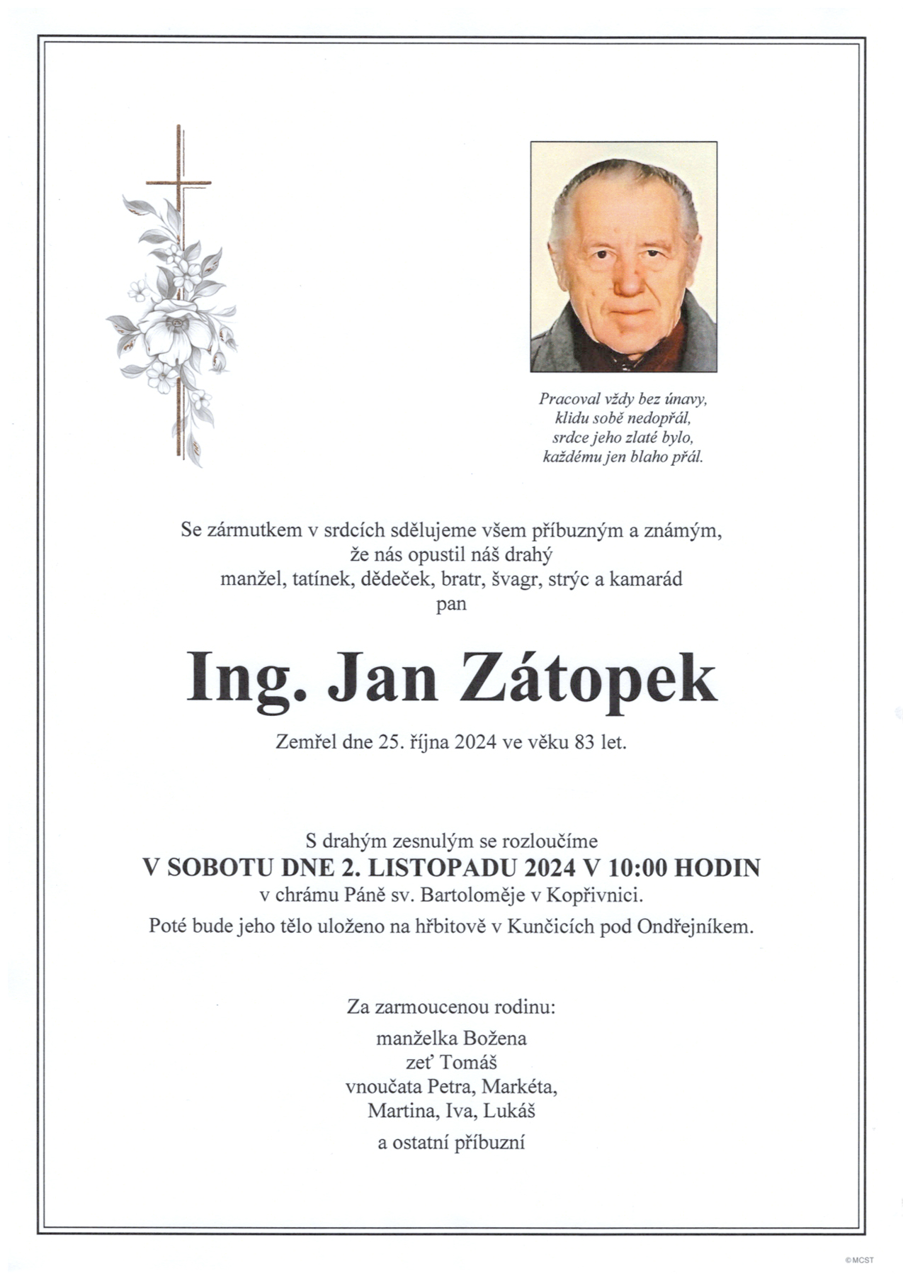 Zátopek Jan