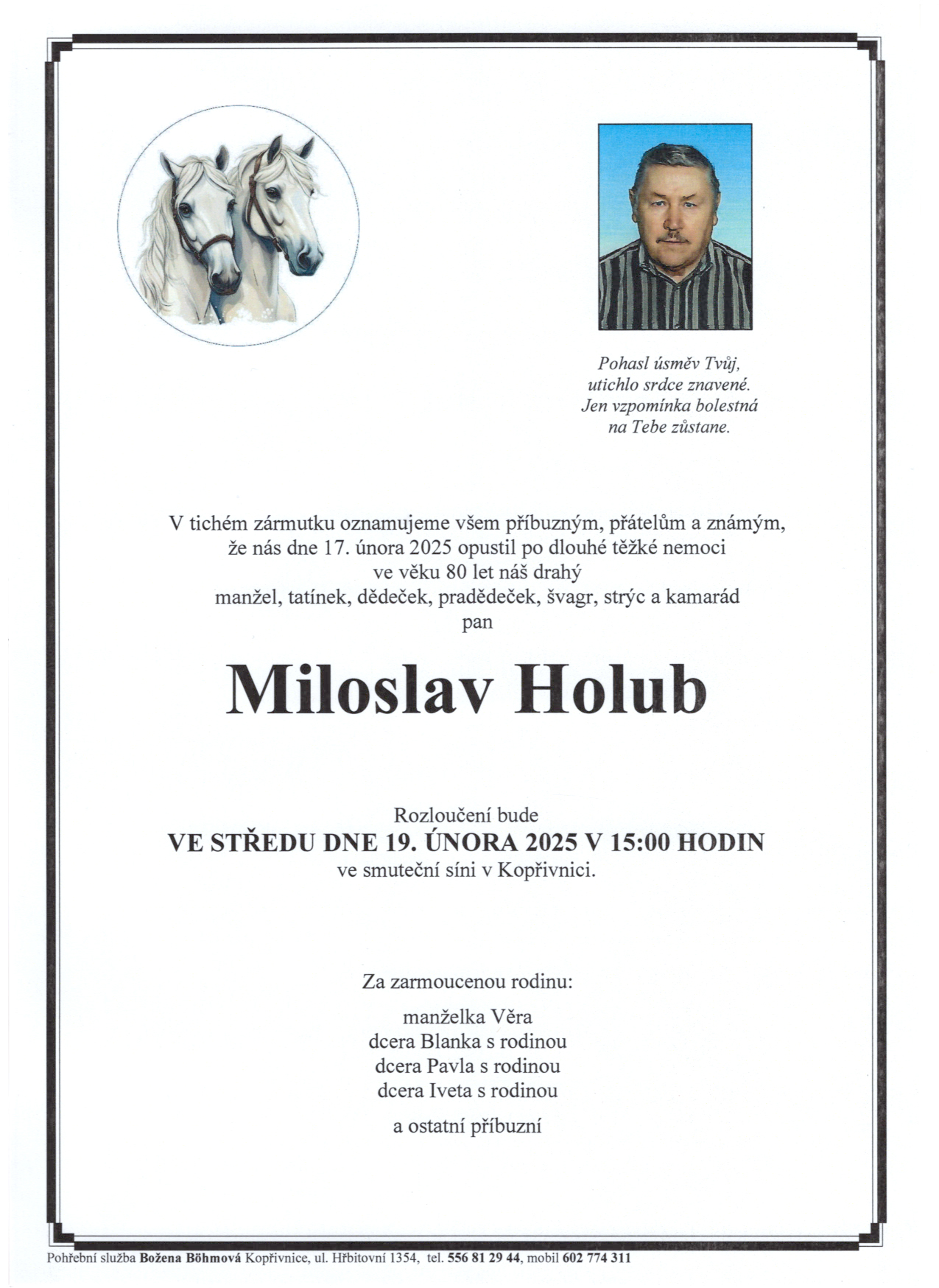 Parte Holub Miloslav